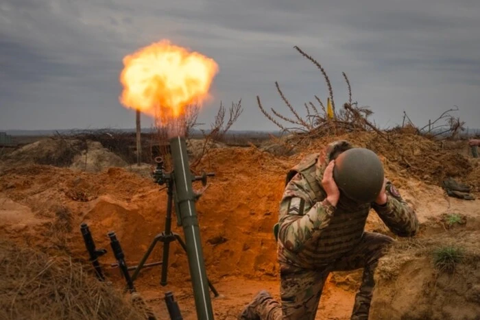 Karte der Kampfhandlungen in der Ukraine zum Stand vom 26. April 2025