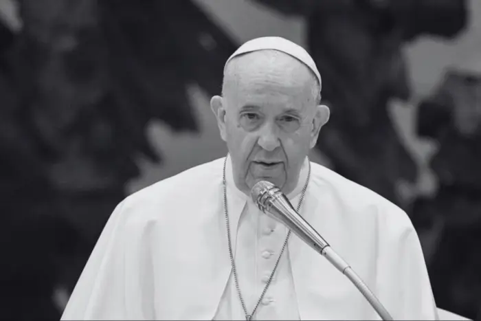 Pope Francis during a sermon
