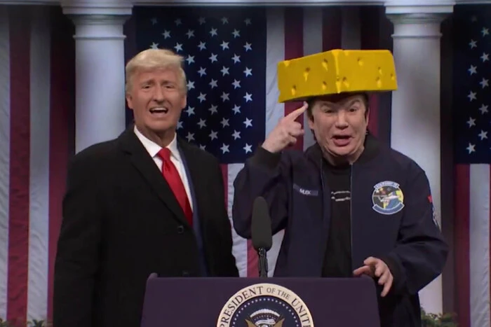 Depressive Staaten und selbstschädigende Autos. Die amerikanische Show verspottete Trump und Musk (Video)