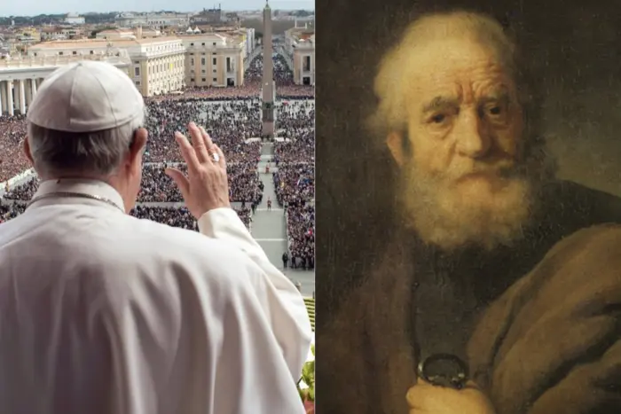 The dark grimace of the Pope prompts the choice of a name
