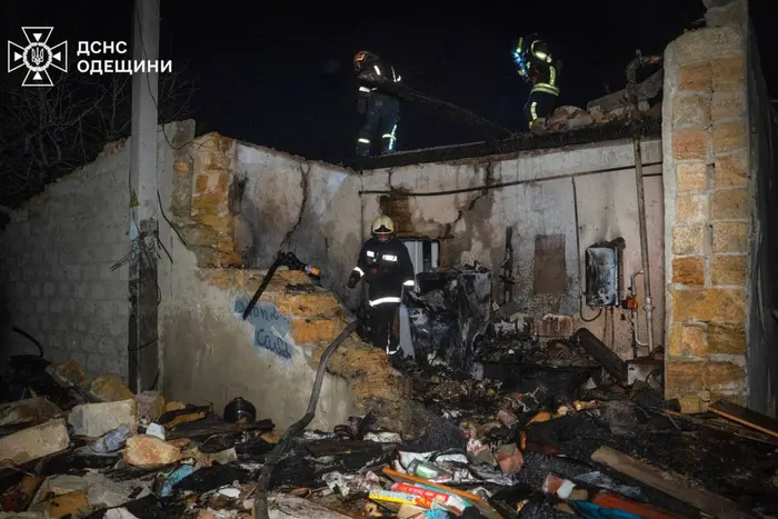 Russian attack on Ukraine with drones