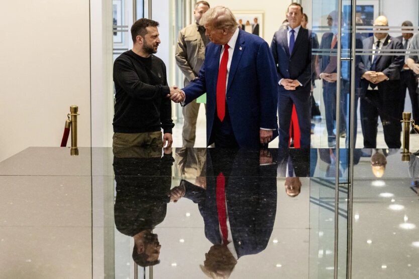Фото Зеленского и Трампа у Белого дома перед похороном Франциска