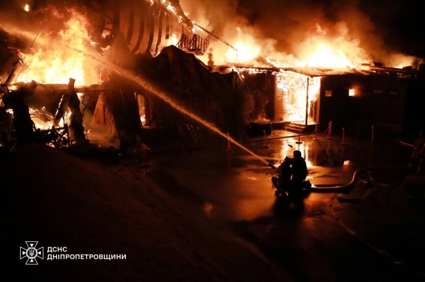 Consequences of the drone strike in Dnipro