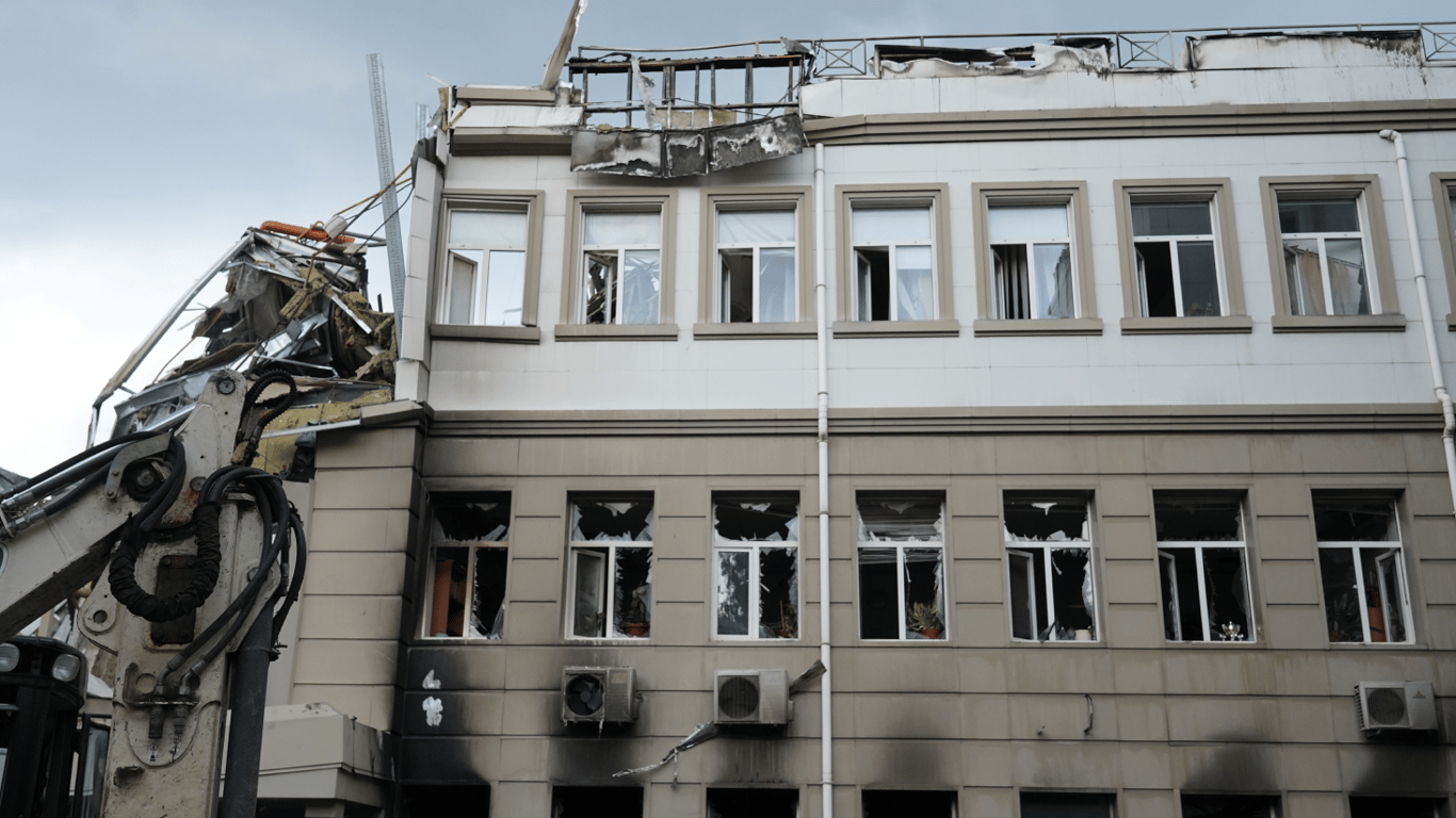 Zwei Jahre später - Jahrestag des Angriffs auf die Bank im Zentrum von Odesa